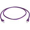 Image de Telegärtner L00002A0195 RJ45 Netwerkkabel, patchkabel CAT 6A S/FTP 3.00 m Violet UL gecertificeerd, Vlambestendig, Snag