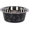 Image de Kerbl Voederbak RVS zwart met motief 900ML