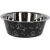 Image de Kerbl Voederbak RVS zwart met motief 2800ML