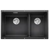 Image de inbouwspoelbak 75,5cm antraciet - blanco - 523151