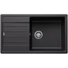 Image de inbouwspoelbak 86cm zwart silgraniet - blanco - 526087