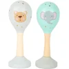Image de Small Foot - Houten Baby Rammelaar Maracas Dier, Set van 2