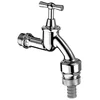 Image de Kraanventiel 1/2" chroom met BSZ-kop met vleugelknop