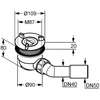 Image de Kludi Tasso - Sifon voor douchebakken, wit 2109100-00