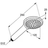 Image de Kludi Freshline handdouche 1S 1/2"xØ12cm chroom