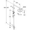 Image de Kludi Logo - Doucheset Dual Shower System, chroom 6809105-00