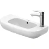 Image de Duravit D-Code wastafel, met kraangat rechts, met overloop, 500x220x135mm, wit hoogglans, 0706500008