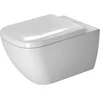 Image de Duravit HappyD 2 wandcloset diepspoel spoelrandloos met verdekte bevestiging 36.5x54cm met wondergliss wit