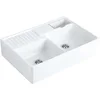 Image de Villeroy & Boch Spoelbakken - Keramische spoelbak 90x63 cm incl. afvoergarnituur, CeramicPlus, alpine wit 632391R1