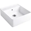 Image de Villeroy & Boch Spoelbakken - Keramische spoelbak 63x60 cm incl. afvoergarnituur, CeramicPlus, alpine wit 632061R1