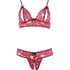Image de Cottelli Collection - Lingerie Set met Toegankelijkheid tot Tepels en Vagina voor een Spannende Ervaring   Maat S   Rood