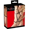 Image de Bad Kitty   Strap body riem harnas met dubbele metalen kruis ketting - Zwart