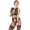 Image de Cottelli Collection   Bondage Jarretel Set met Hand Boeien voor Onderdanig Genot   Maat M   Zwart