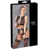 Image de Cottelli Collection   Bondage Jarretel Set met Hand Boeien voor Onderdanig Genot   Maat XL   Zwart
