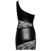Image de Cottelli Collection - Asymmetrische Kanten Mini Jurk - Zwart