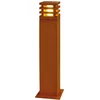 Image de SLV buiten sokkellamp Rusty Square 70 - E27 - geroest staal