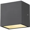 Image de SLV Sitra S Wandlamp Aluminium Grijs 6.2W 620lm - 830-840 CCT | Buitenverlichting - IP44.