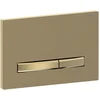 Image de Geberit Sigma50 bedieningsplaat - 2-toets spoeling - rechthoekige knoppen - messing/mes.geb./easy-to-cl