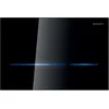 Image de Geberit Sigma80 bedieningsplaat - 2-toets spoeling - rechthoekige knoppen - reservoir 12cm - Infrarood - 230V,glas zwart