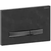 Image de Geberit Sigma50 bedieningplaat, 2-toets spoeling frontbediening voor toilet 24.6x16.4cm mustang leisteen
