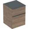Image de Geberit Smyle Square Zijkast Twee Laden 45Cm/Noten Hickory