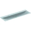 Image de Geberit Xeno 2 - Dubbele wastafel 160x48 cm, 2 kraangaten, zonder overloop, alpine wit 500.279.00.1