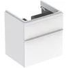 Image de Geberit Smyle Square - Wastafelkast, 58x47x62 cm, 2 laden, glanzend wit/mat wit 500.352.00.1