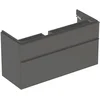 Image de Geberit Smyle Square - Wastafelkast, 118x47x62 cm, 2 laden, lava 500.355.JK.1