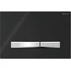 Image de Geberit Sigma50 bedieningsplaat - 2-toets spoeling - vierkant - zwart