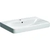 Image de Geberit Smyle Square wastafel met kraangat met overloop 75x48x16.5cm wit