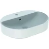 Image de Geberit VariForm opzetwastafel ellips 1 kraangat 60 cm overloop, wit