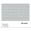 Image de Borduurstof PREMIUM PRECUT AIDA - 48X53CM - (705) GRIJS 18 count