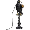 Image de Kare Design - Tafellamp Sitting Crow Mat Black - Dierenlamp Zittende Kraai