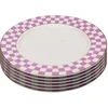 Image de Borden Harlequin Ø21cm paars (6/set) Kare Design