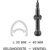 Image de Schwalbe Frans Ventiel 40 Mm Zwart 2 Stuks