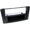 Image de 2-DIN Paneel geschikt voor Toyota Avensis (T25) 02/2003-01/2009 Kleur: Zwart