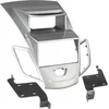 Image de 2-DIN Paneel geschikt voor Ford Fiesta met Multifunctioneel display 2008-2017 - Kleur: Zilver
