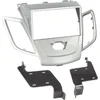 Image de 2-DIN Paneel geschikt voor Ford Fiesta zonder Multifunctioneel display 2008-2017 - Kleur: Zilver