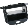 Image de 2-DIN Paneel geschikt voor Hyundai i10 2008-2013 - Kleur: Zwart Rubbertouch