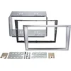 Image de 2-DIN Paneel geschikt voor Opel Corsa C 2000-2006 - Kleur: Aluminium