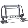 Image de 2-DIN Paneel geschikt voor Hyundai Santa Fé 2006-2012 Kleur: Zilver/Zwart