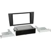 Image de 2-DIN Paneel geschikt voor with pocket Audi A4 (B5) 1999-2001 Kleur: Zwart