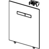 Image de Tece TECElux - Bovenste bedieningsglasplaat met handmatige bediening, wit glas/glanzend chroom 9650001