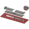 Image de Tece TECEdrailine-Evo - Douchegoot Evo 80 cm, voor wandmontage, beschermingsdeksel, rvs 600803