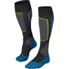 Image de FALKE SK4 warm dun wol functioneel materiaal skisokken heren zwart - maat 39-41
