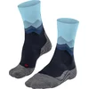 Image de FALKE TK2 Wandelsokken anti blaren, medium padding wol functioneel materiaal sportsokken dames blauw - Maat 37-38