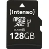 Image de (Intenso) 128GB Micro SDXC geheugenkaart UHS-I Premium - Class 10 - 128GB - met SD adapter