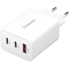 Image de (Intenso) W65ACC 65W USB-A en USB-C GaN lichtnetadapter - 2x USB-C - 1x USB-A - GaN - wit (7806512)