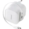 Image de Intenso W65ACIC 65W GaN Power Adapter - USB-C Snel lader met oprolbare kabel - Laptop - Tablet - Smartphone- wit