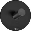 Image de Zack Peco handdoekhaak 5.5x5.5cm rond zelfklevend Mat Zwart